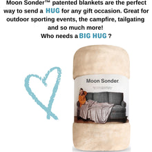 Load image into Gallery viewer, Moon Sonder Throw Blanket - Ivory Cream
