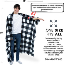 Load image into Gallery viewer, Moon Sonder Throw Blanket - Buffalo Plaid White
