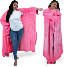 Load image into Gallery viewer, Moon Sonder Throw Blanket - Hot Pink
