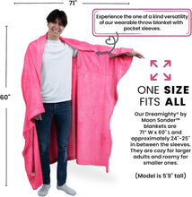 Load image into Gallery viewer, Moon Sonder Throw Blanket - Hot Pink
